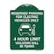 Signmission Reserved Parking for Electric Vehicles 4 Hour Limit Violators Towed Alum, 18" x 24", GW-1824-23112 A-DES-GW-1824-23112 - alternate 1